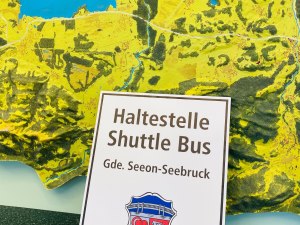 Haltestelle Shuttlebus Seeon-Seebruck, © Tourist-Information Seebruck
