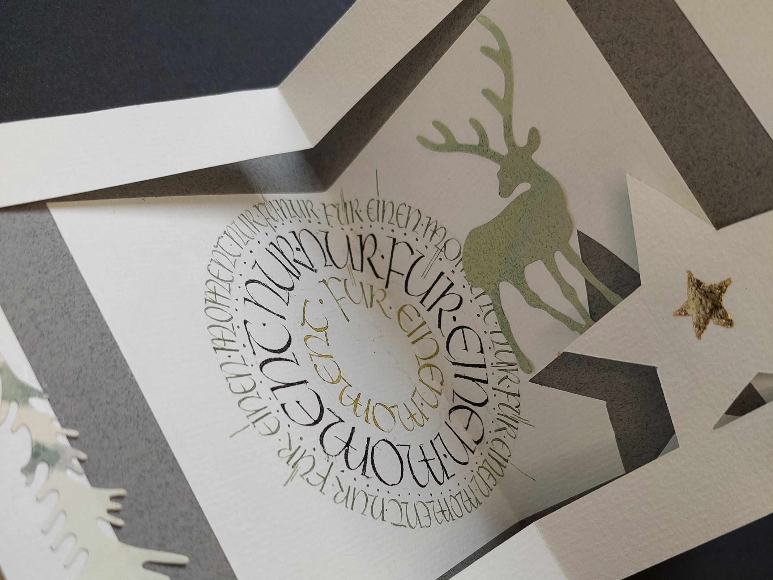 Moderne Unziale & Kartengestaltung