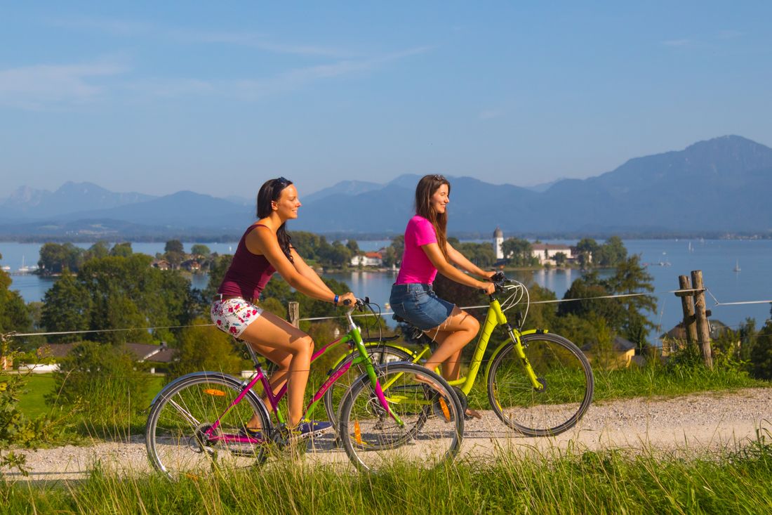 Fahrrad fahren mit Chiemsee-Kaufmann