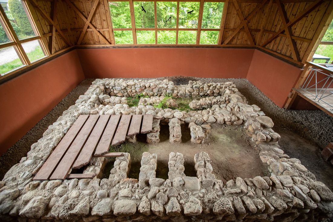 Römischen Fußbodenheizung in Seebruck