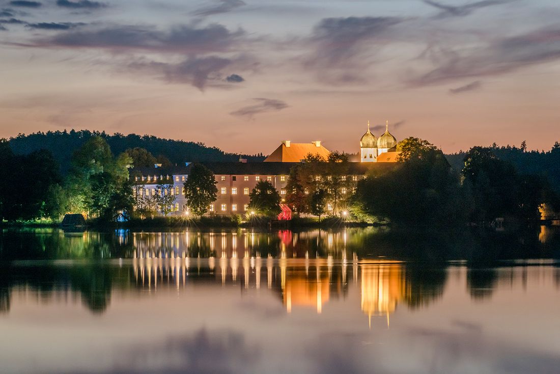 Kloster Seeon bei Nacht