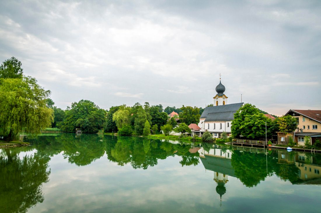 Radfahren an der Alz
