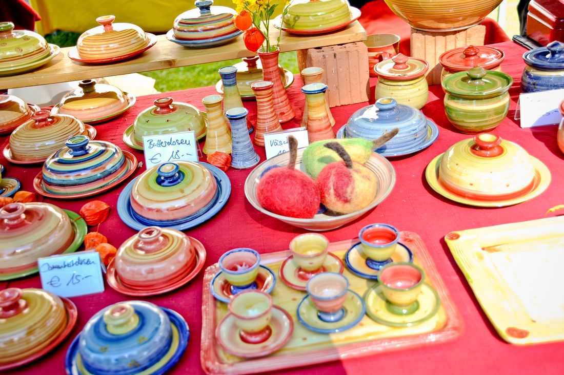 Töpferkunst beim Klösterlicher Markt in Kloster Seeon