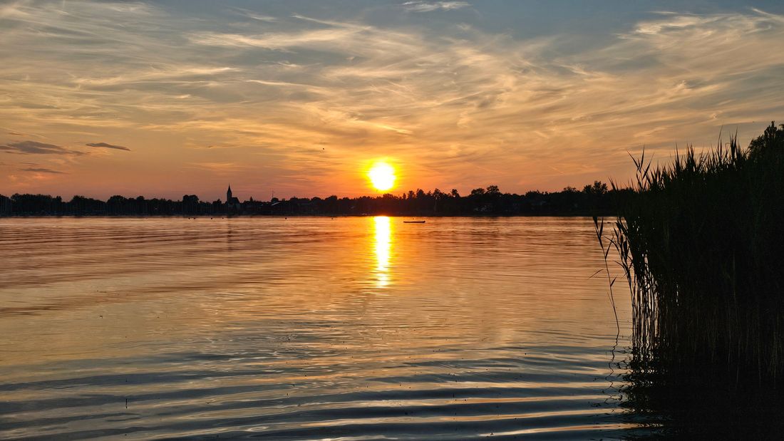 Seebruck am Abend