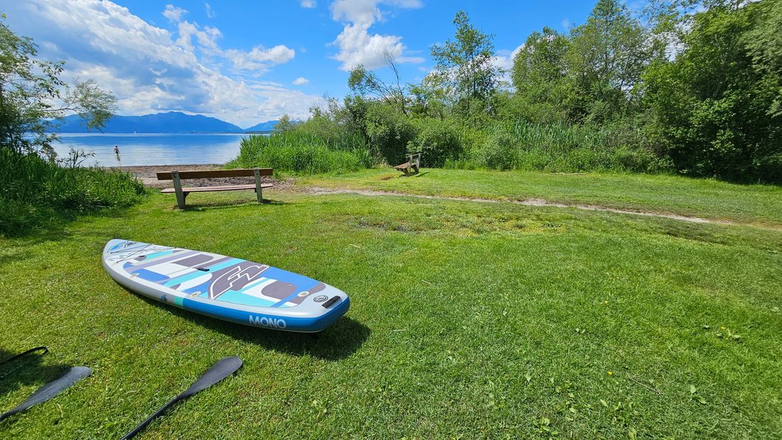 Chiemsee Badewiese fußläufig schnell erreichbar