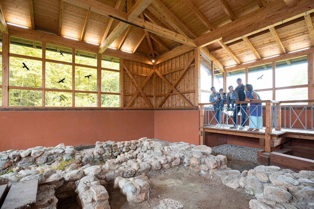 Römischen Fußbodenheizung in Seebruck