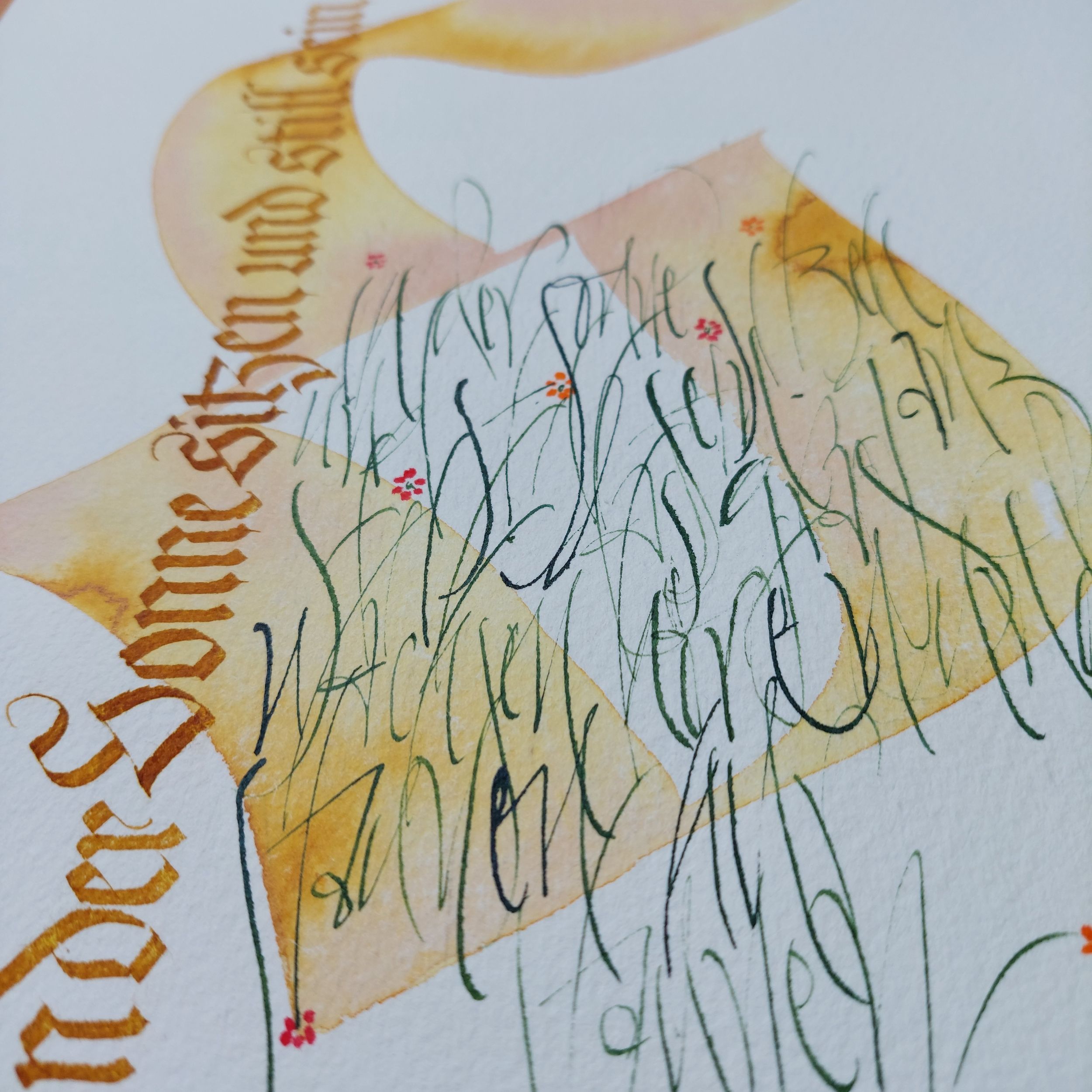 Kalligrafiebild Gisela zur Strassen