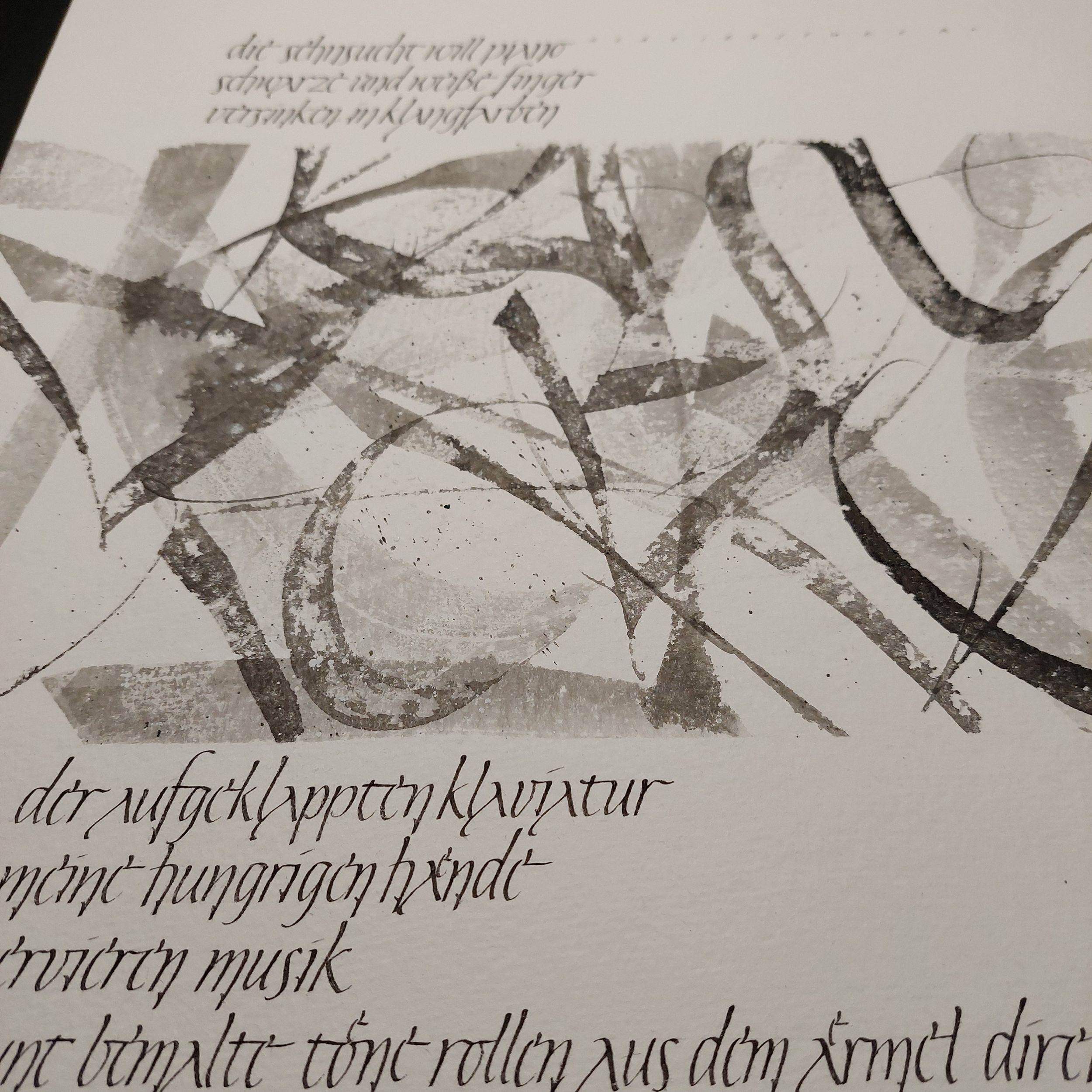 Römische Kursive und Hintergrund