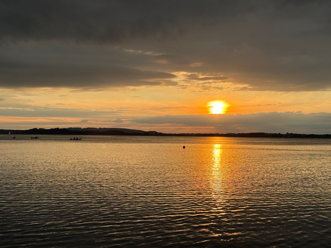 Sonnenuntergang in Chieming