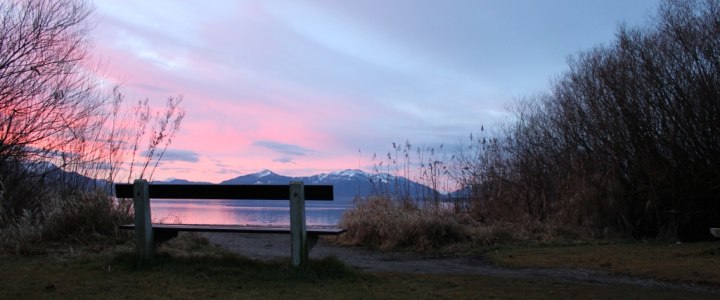 Morgenrot am Chiemsee, © Tourist-Information Seebruck