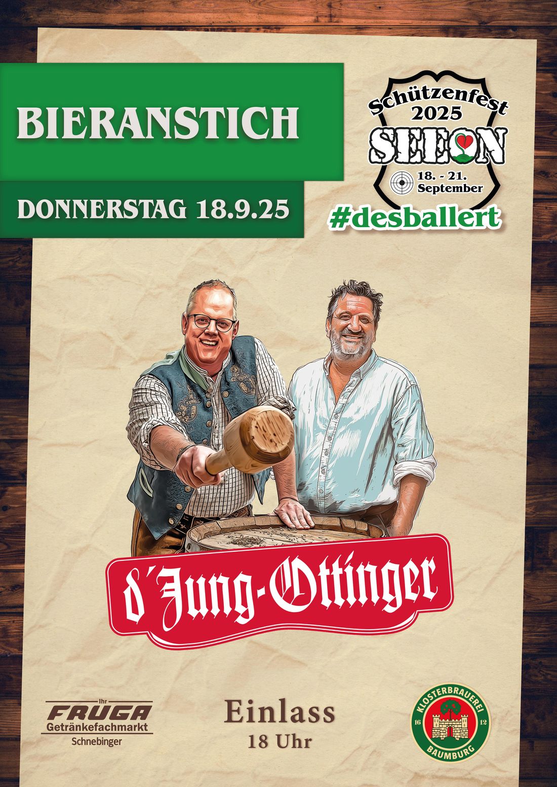 Bieranstich Schützengesellschaft Seeon