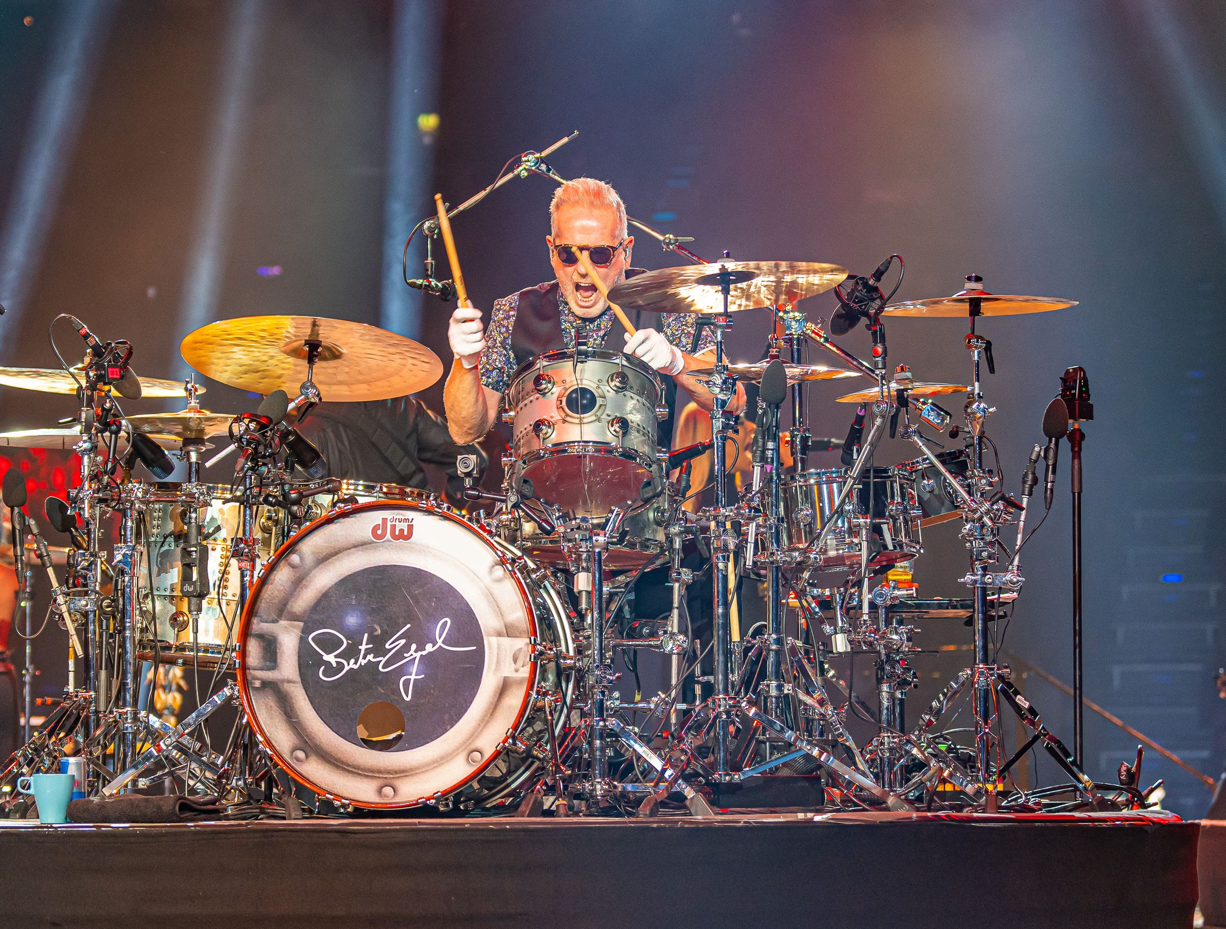 Bertram Engel am Schlagzeug