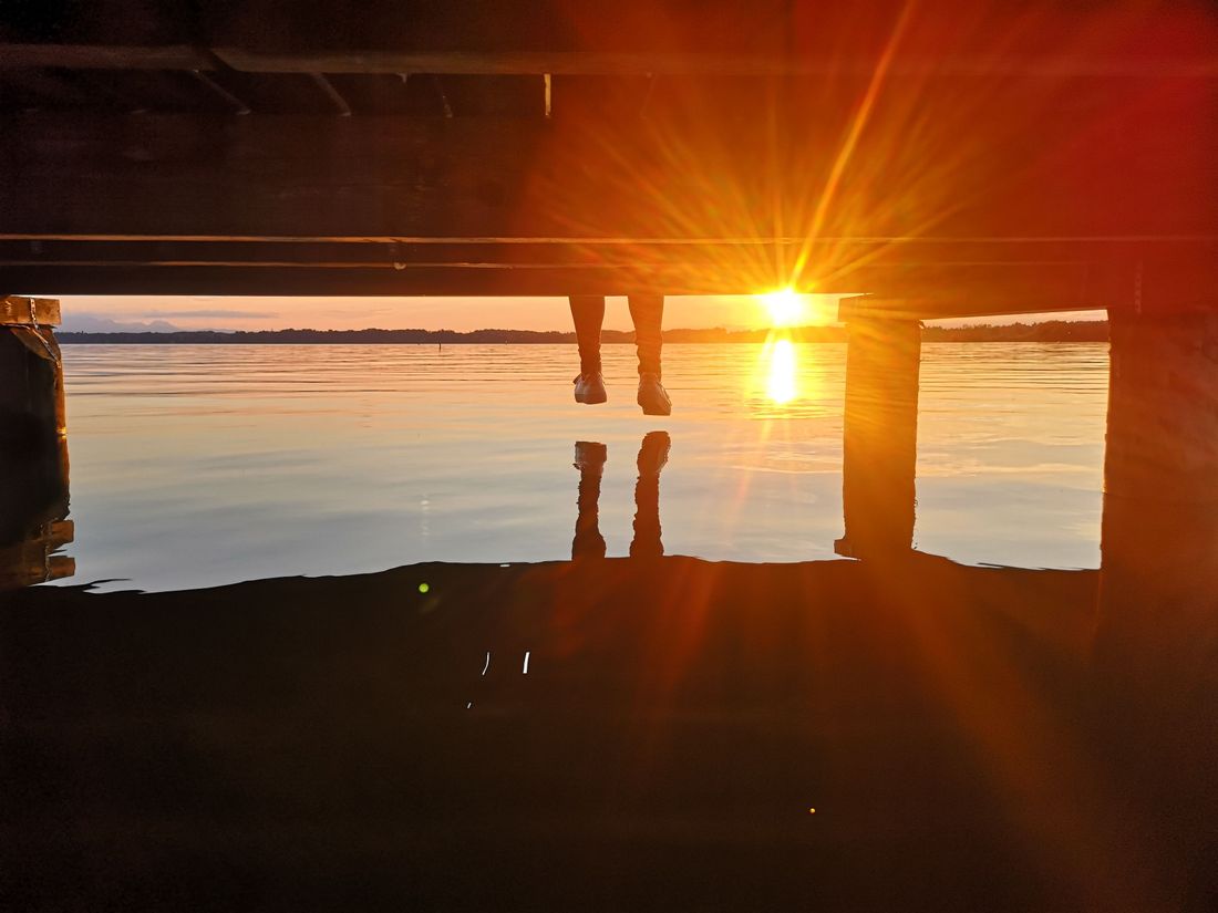sundowner am Strandbad Seebruck